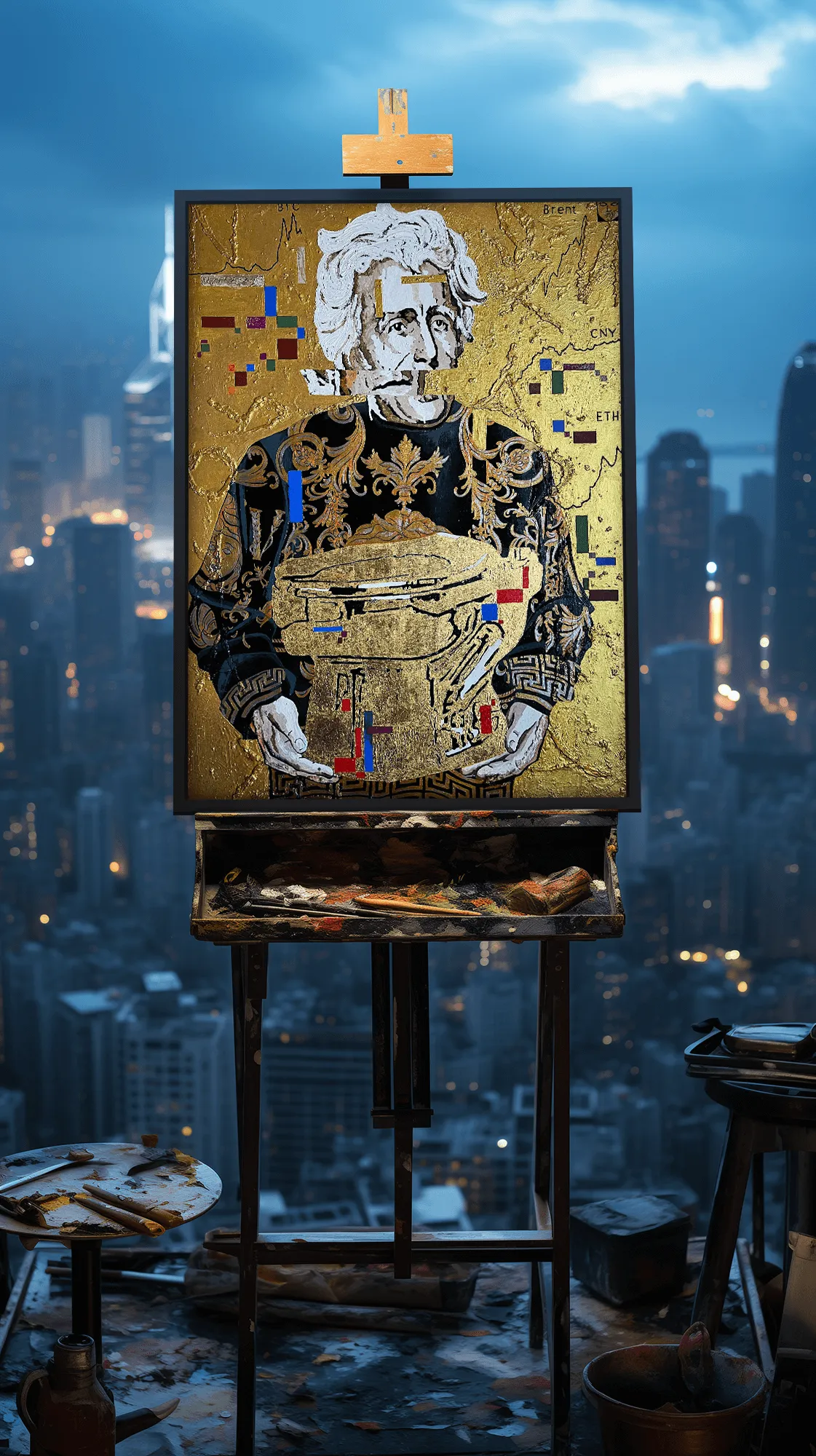 The pure gold — hand-finished lithograph by PRAKORIN