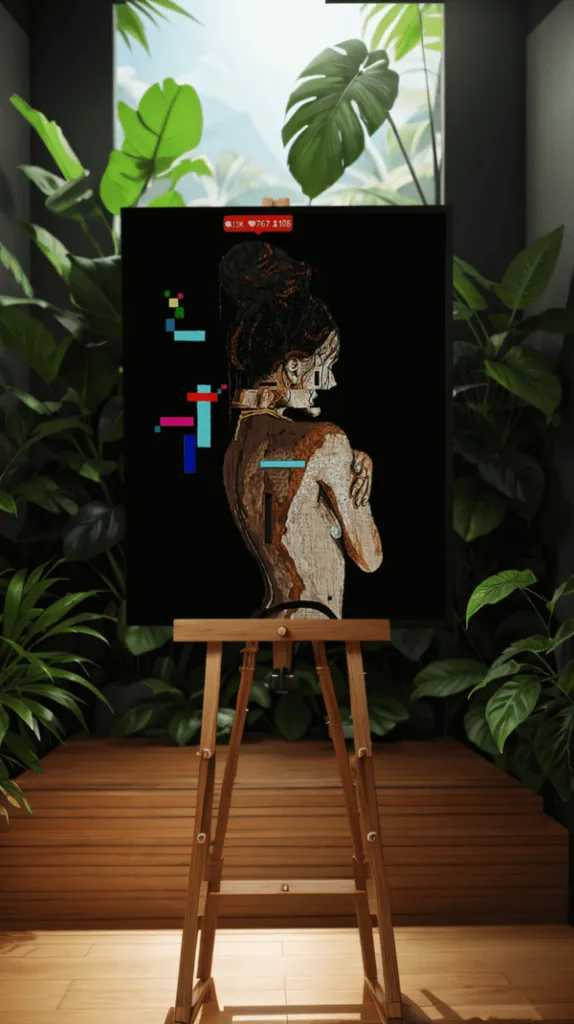 Glitch in the matrix — pop art lithograph by PRAKORIN, photo 2