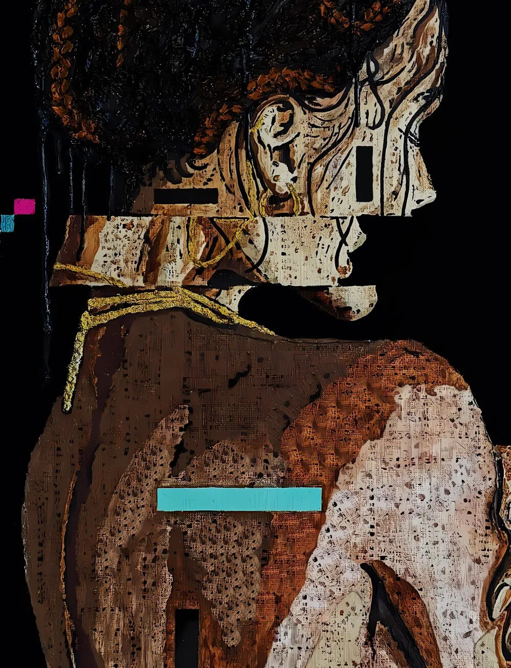 Glitch in the matrix — hand-finished lithograph by PRAKORIN