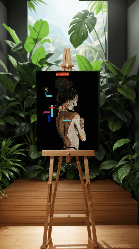«Glitch in the matrix» in the interior