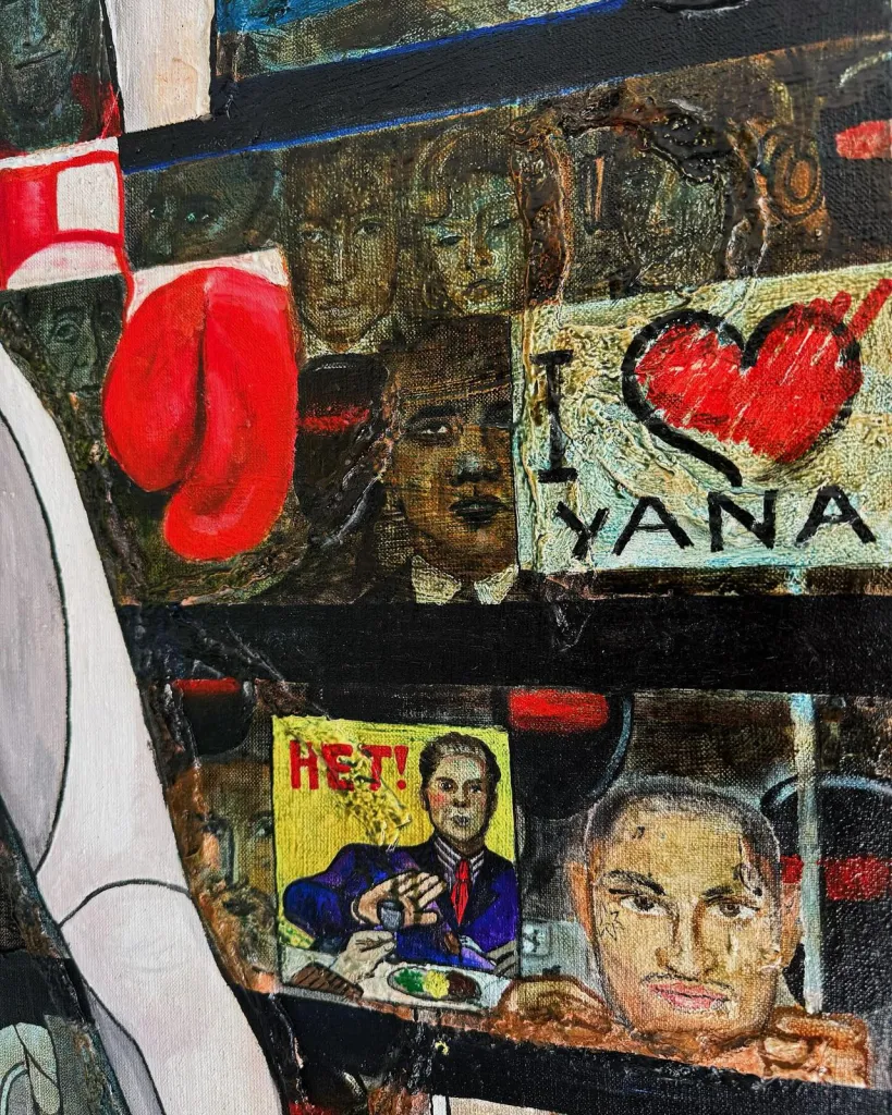 #41 681,60 — original pop art painting by PRAKORIN, detail 6