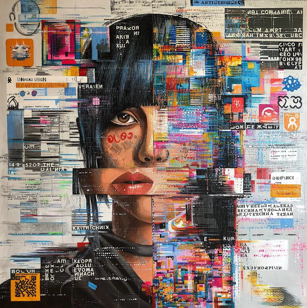 Display Error — original pop art painting by PRAKORIN