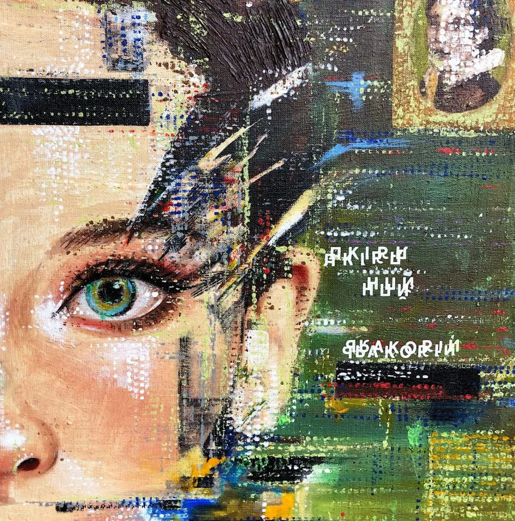 Human.exe — original pop art painting by PRAKORIN, detail 4