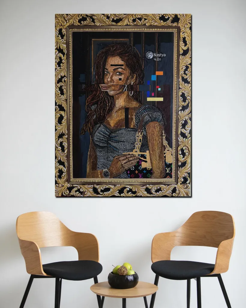 Lady in the mirror by PRAKORIN in the interior