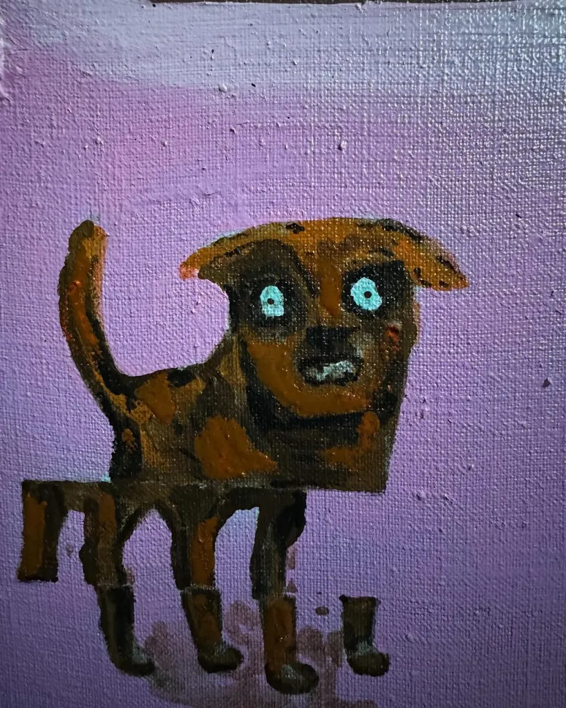 Love — original pop art painting by PRAKORIN, detail 4