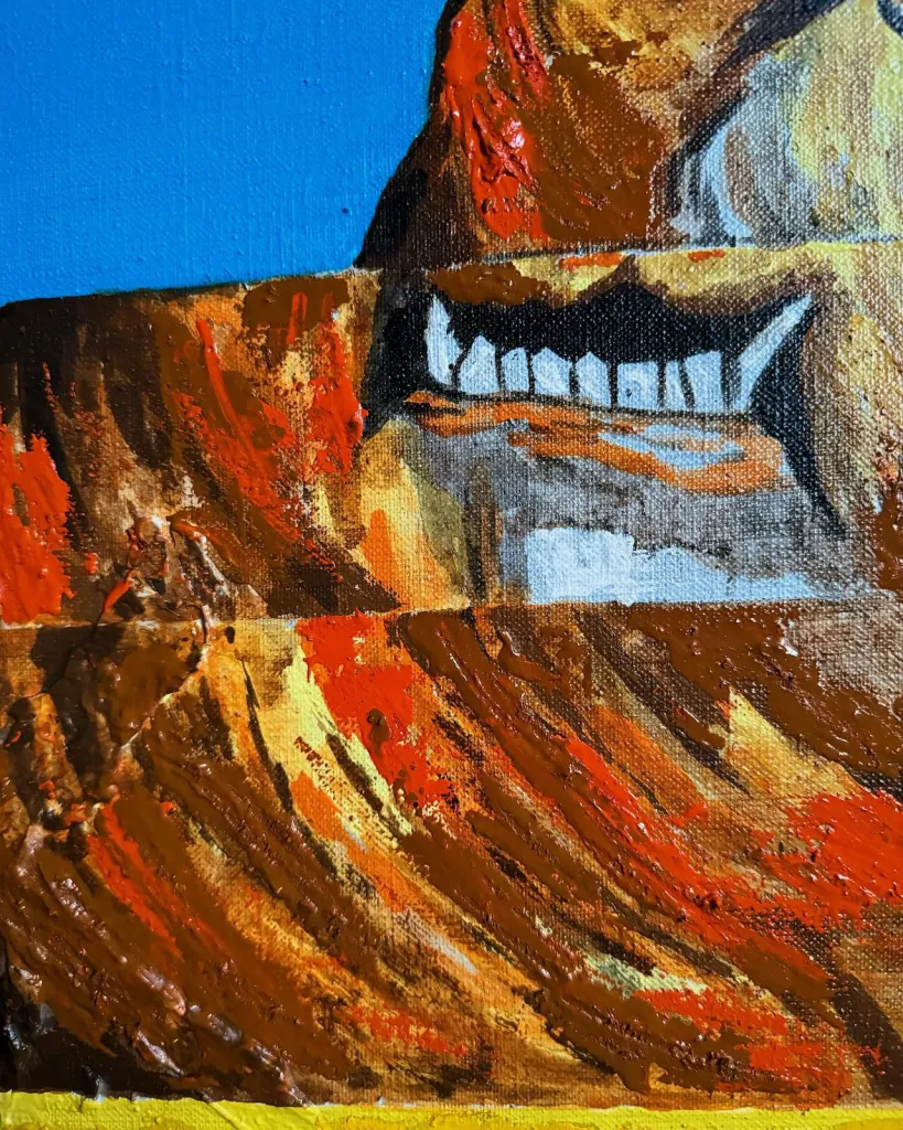 Love — original pop art painting by PRAKORIN, detail 5