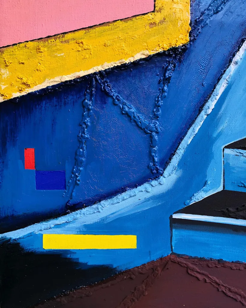 Pets friendly — original pop art painting by PRAKORIN, detail 5