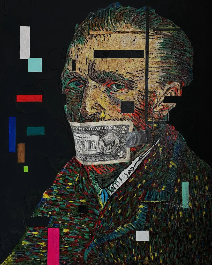 Power and the money, money and the power — original painting by PRAKORIN